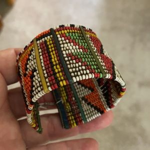 Hand beaded bracelet from Kenya